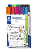 Miniatyrbild 3 av 3: Whiteboardmarkør Staedtler Lumocolor 351, ass.farver, pakke a 10 stk