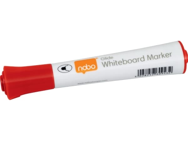 Whiteboardmarker Glide rund Nobo röd /10