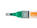 Miniatyrbilde 4 av 5: Nobo Liquid Ink Boardmarker 3mm Rundspitze, 10 stykker, Grønn, Projektil spiss, Grønn, Hvit, 3 mm, 38 mm