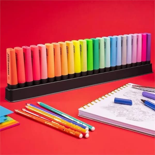 Stabilo Boss® Original Deskset 50th Birthday med 23 stk. ass. farver