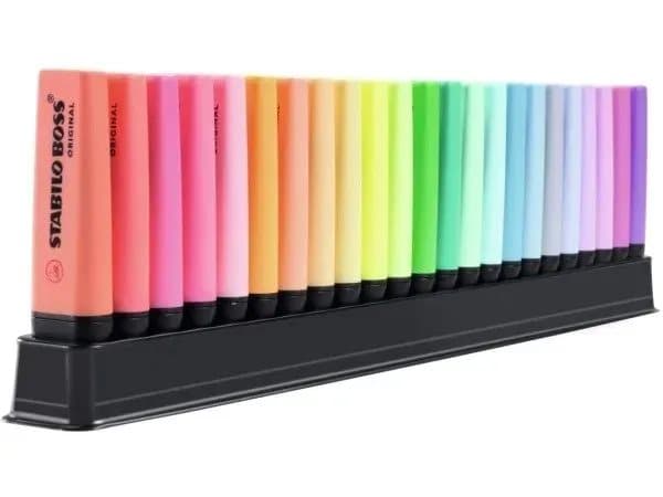 Stabilo Boss® Original Deskset 50th Birthday med 23 stk. ass. farver
