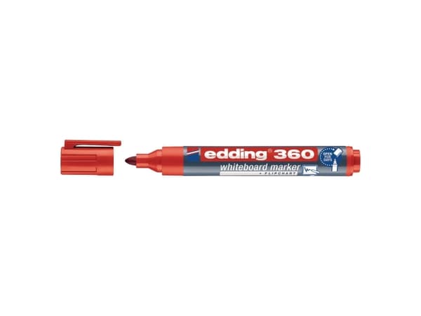 Valkotaulun merkintätaulu edding 360 rød