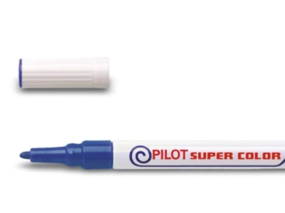 Pilot SC-M-20PF, Super Color, Blå, 1 mm