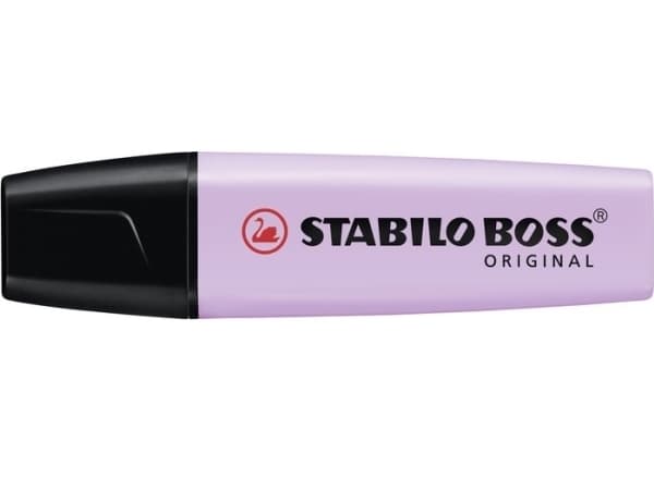 STABILO Boss Original Pastel, 1 stykker, Lilac, Meisel tupp, Sort, Lilac, Plast, Rektangel