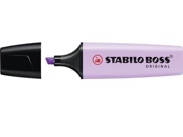 STABILO Boss Original Pastel, 1 stykker, Lilac, Meisel tupp, Sort, Lilac, Plast, Rektangel