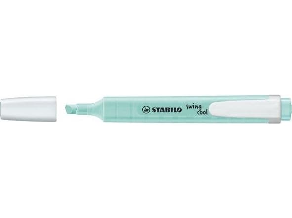 STABILO swing cool Pastel, 1 styck, Turkos, Mejselspets, Turkos, Vit, Rund, 1 mm