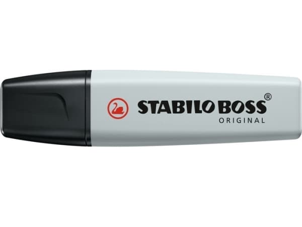 STABILO Boss Original Pastel, 1 stykker, Grå, Meisel tupp, Sort, Grå, Dusty grey, Plast