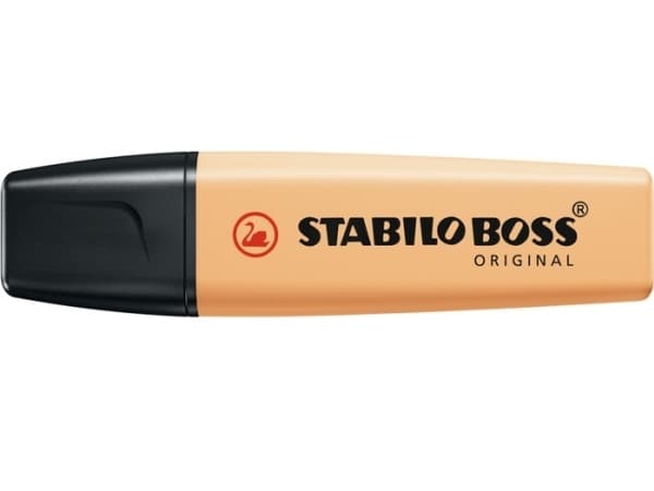 STABILO Boss Original Pastel, 1 stykker, Oransje, Meisel tupp, Sort, Oransje, Pale orange, Plast