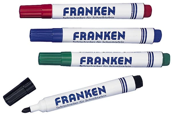 Franken Z1903, 4 styck, Svart, Blå, Röd, Svart, Blå, Röd, Rund, 2 mm, 6 mm