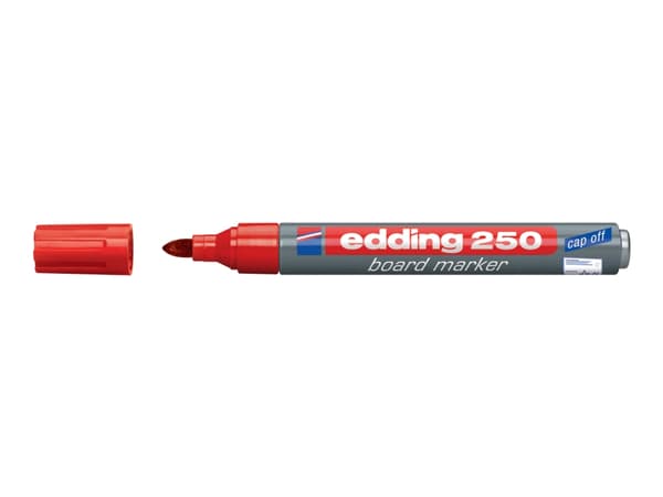 edding 250 board - Markør - for brett - rød - fargeblekk - 1.5-3 mm
