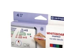 Whiteboardmarker Centropen® 8569, skrå, flere farver, pakke a 4 stk.