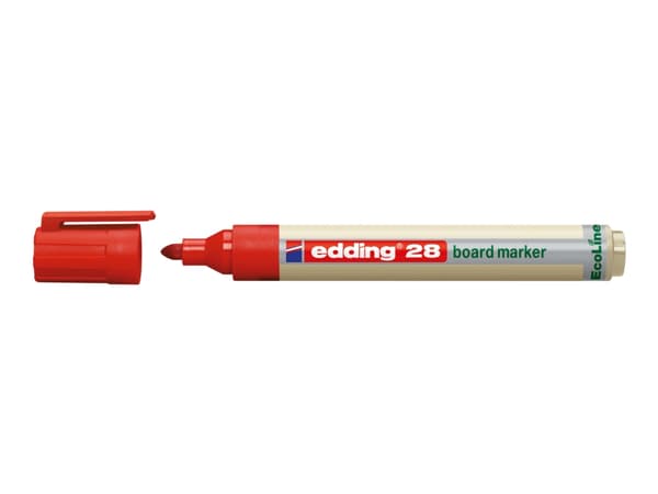 Edding 28 EcoLine, 1 kpl, Punainen, Beige, Punainen, Pyöreä, 1,5 mm, 3 mm