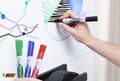 Miniatyrbilde 4 av 5: BIC VELLEDA - Markør - ikke-permanent - for whiteboard - svart - alkoholbasert blekk - 2.2 mm - medium (en pakke 12)