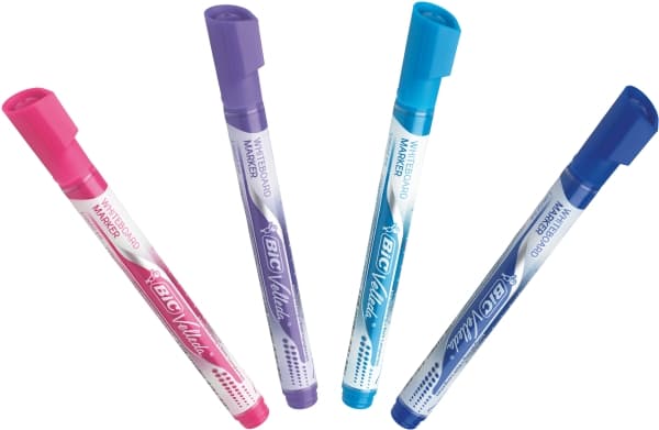 BIC VELLEDA - Markør - ikke-permanent - for whiteboard - svart - alkoholbasert blekk - 2.2 mm - medium (en pakke 12)