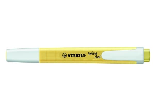 STABILO swing cool Pastel, 1 stykker, Gult, Meisel tupp, Hvit, Gult, Rund, 1 mm