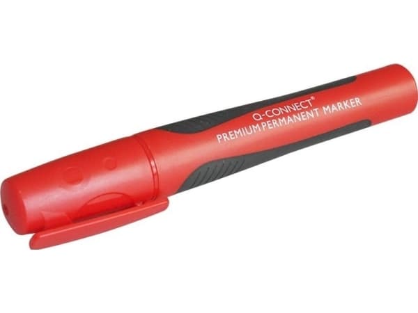 Q-Connect Marker for Q-CONNECT Premium whiteboards, gummi. håndtak, rundt, 2-3mm (linje), rød