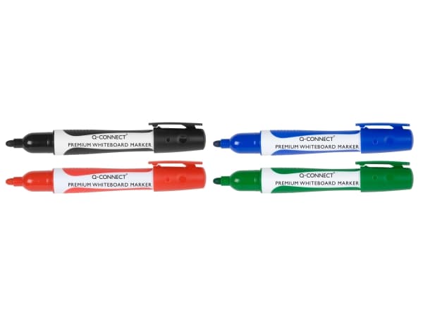 Q-Connect Marker for Q-CONNECT Premium whiteboards, gummi. håndtak, rundt, 2-3mm (linje), grønn