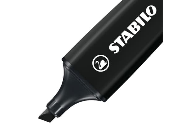 STABILO BOSS ORIGINAL, 1 stk, svart, 18 år, meiselspiss, svart, plast