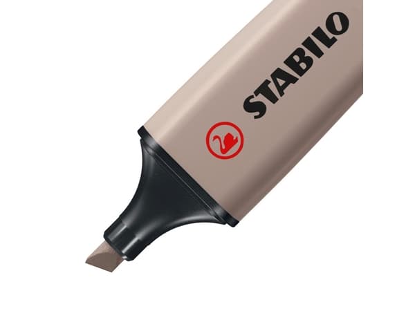STABILO BOSS ORIGINAL NatureColors, 1 styck, Ljusgrå, 18 År, Mejselspets, Ljusgrå, Svart, Plast