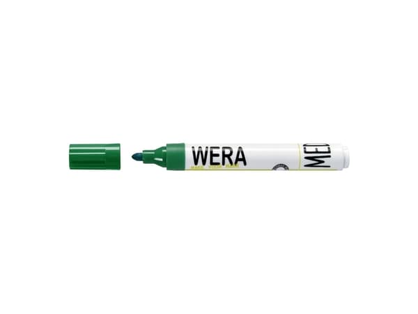 Whiteboardmarker WERA ass. rund spids 1-3mm 4stk/sæt