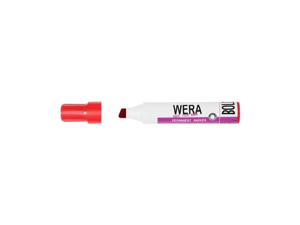 Wera Permanent Marker 2-10mm Rød - (10 stk.)