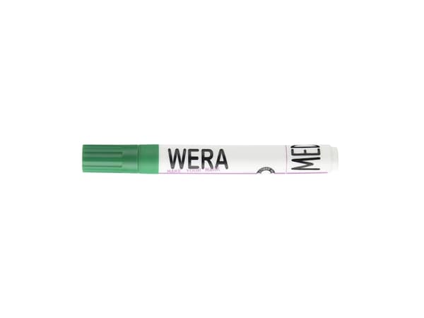Wera Permanent Marker 1-4mm Grøn - (12 stk.)
