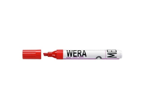 Wera Permanent Marker 1-4mm Rød - (12 stk.)