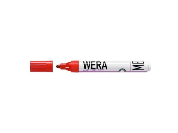 Wera Permanent Marker 1-3mm Rød - (12 stk.)