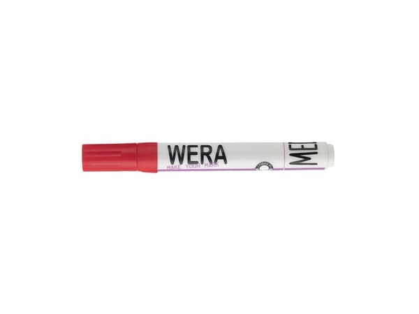 Wera Permanent Marker 1-3mm Rød - (12 stk.)