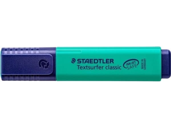 Staedtler Textsurfer classic 364, 1 stykker, Turkis, Blå, Turkis, Polypropylen (PP), 5 mm