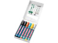Miniatyrbild 3 av 5: Edding 385 Flipchart, 6 styck, Svart, Blå, Silver, Gul, Brush/Bullet tip, Plast, Rund, 1 mm