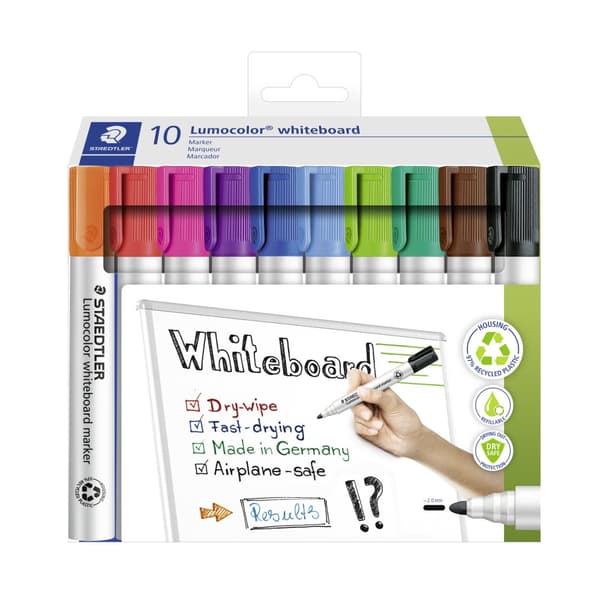 Lumocolor Whiteboardmarkers 10-pack Staedtler