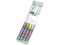 Miniatyrbilde 3 av 5: Edding 385 Flipchart, 4 stykker, Blå, Oransje, Sølv, Gult, Pensel tupp, Plast, Rund, 1 mm