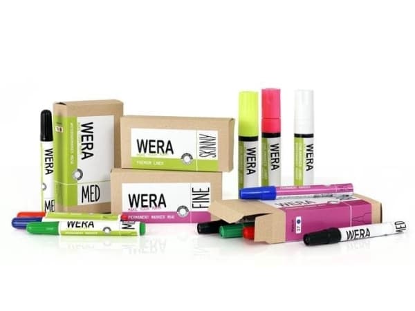 Wera valkotaulutussit 1-3 mm punaiset - (12 kpl)
