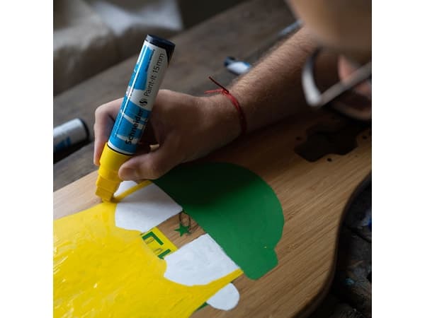 Schneider Schreibgeräte Paint-It, 6 stykker, Sort, Blå, Grønn, Rød, Hvit, Gult, Blokk, Sort, Blå, Grønn, Rød, Hvit, Gult, Rund, 1,5 cm