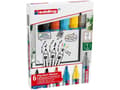 Miniatyrbild 2 av 2: Edding 385 Flipchart, 4 styck, Svart, Silver, Gul, Brush/Bullet tip, Plast, Rund, 1 mm