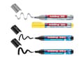 Miniatyrbild 1 av 2: Edding 385 Flipchart, 4 styck, Svart, Silver, Gul, Brush/Bullet tip, Plast, Rund, 1 mm