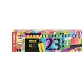 STABILO BOSS Original, 23 stykker, Flerfarget, Meisel tupp, Flerfarget, Rektangel, 2 mm