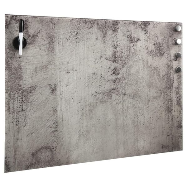 vidaXL Seinäkiinnitteinen magneettinen tussitaulu lasi 80x60 cm