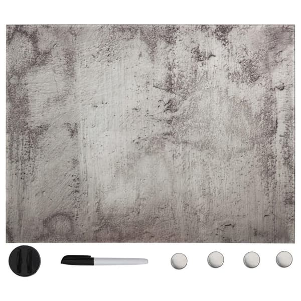 vidaXL Magnetisk glastavla väggmonterad 80x60 cm
