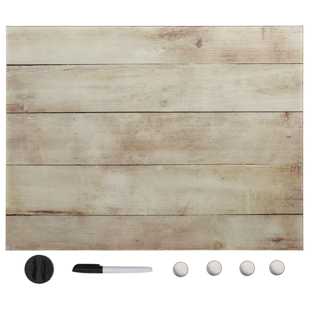 vidaXL vægmonteret magnetisk tavle 60x80 cm glas