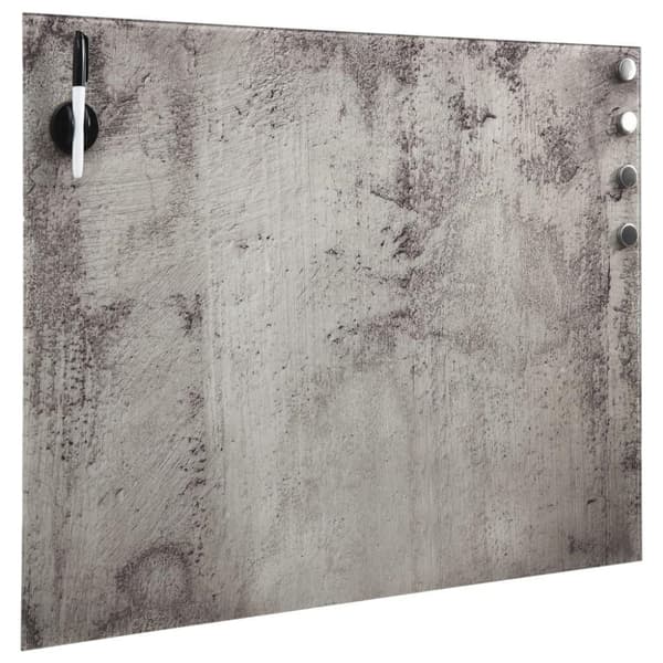 vidaXL Magnetisk glastavla väggmonterad 50x50 cm
