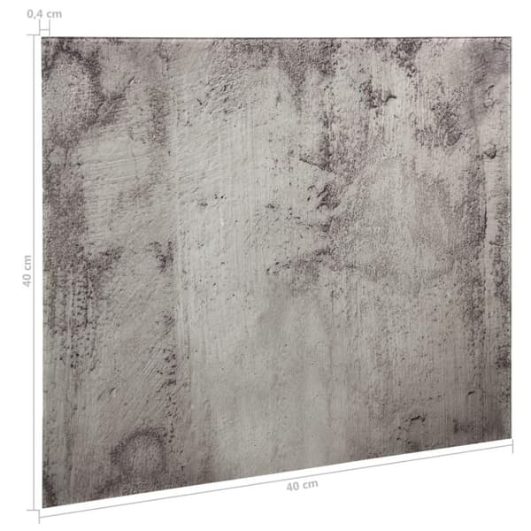 vidaXL vægmonteret magnetisk tavle 40x40 cm glas