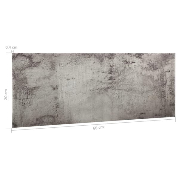 vidaXL væghængt magnettavle 60x20 cm glas