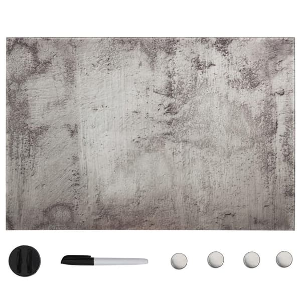 vidaXL Veggmontert magnetisk tavle glass 50x30 cm