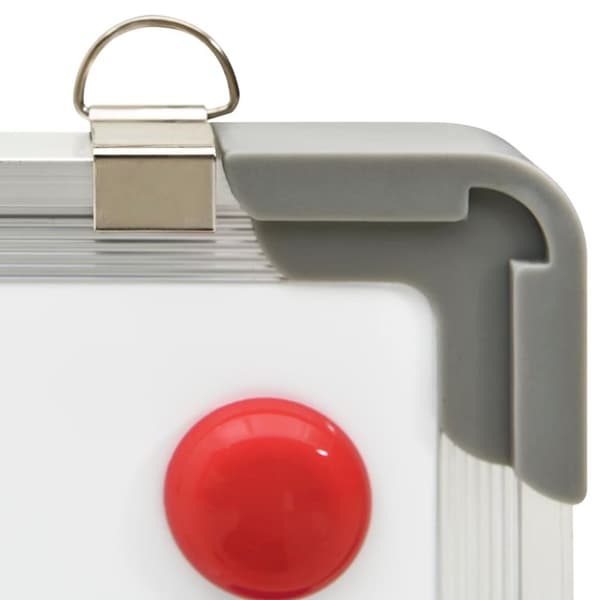 vidaXL Magnetisk whiteboard vit 50x35 cm stål