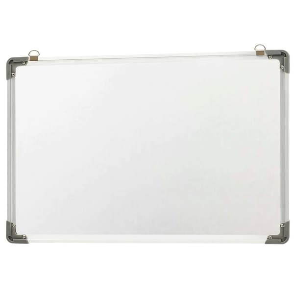 vidaXL Magnetisk tørr-viskbar tavle hvit 60x40 cm stål
