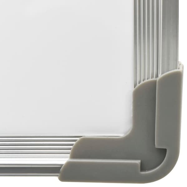 vidaXL Magnetisk tørr-viskbar tavle hvit 90x60 cm stål