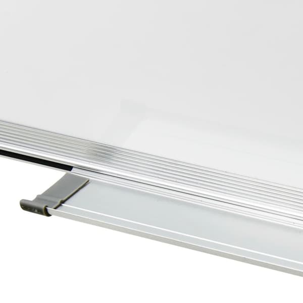 vidaXL Magnetisk tørr-viskbar tavle hvit 90x60 cm stål