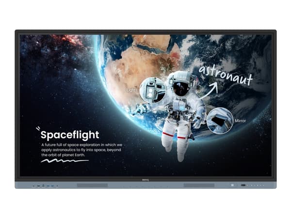BenQ Board Master RM6504 - 65" Diagonalklasse RM04 Series LED-bakgrunnsbelyst LCD-skjerm - utdannelse - med innebygd interaktiv tusjtavle, berøringss